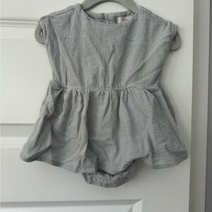 Odiee Textured Gray Baby Romper